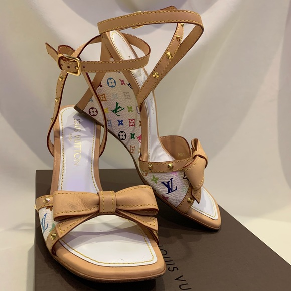 Louis Vuitton Shoes - Louis Vuitton Murakami Multicolor Wedge Shoes